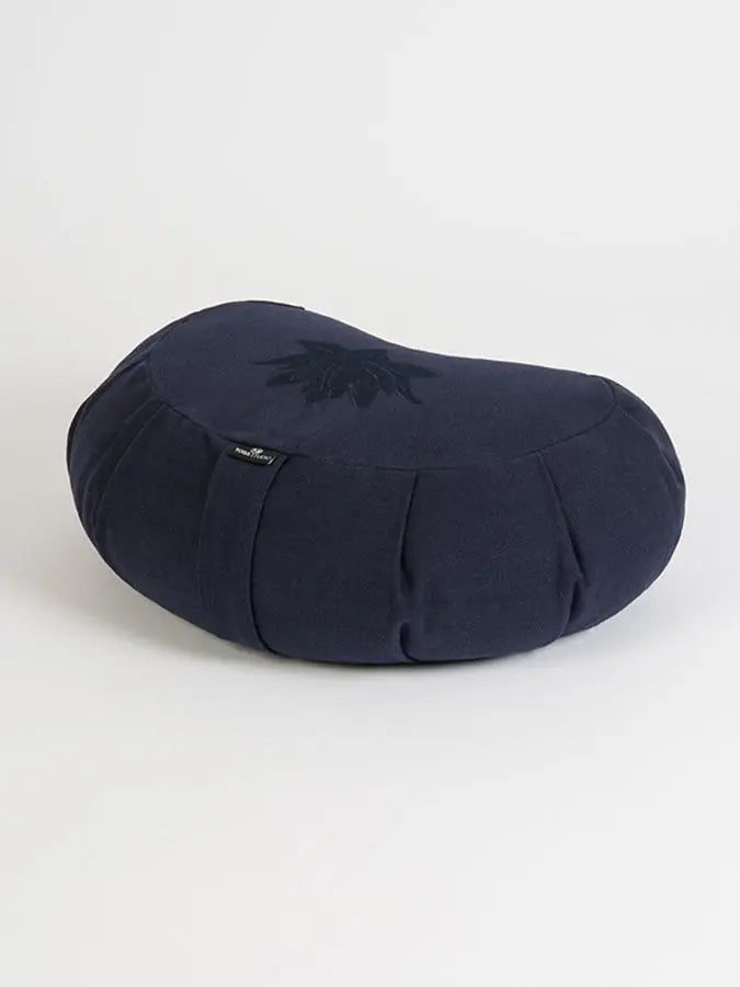 Yoga Studio GOTS Organic Cotton Crescent Lotus Zafu Buckwheat Cushion Yoga Studio Store