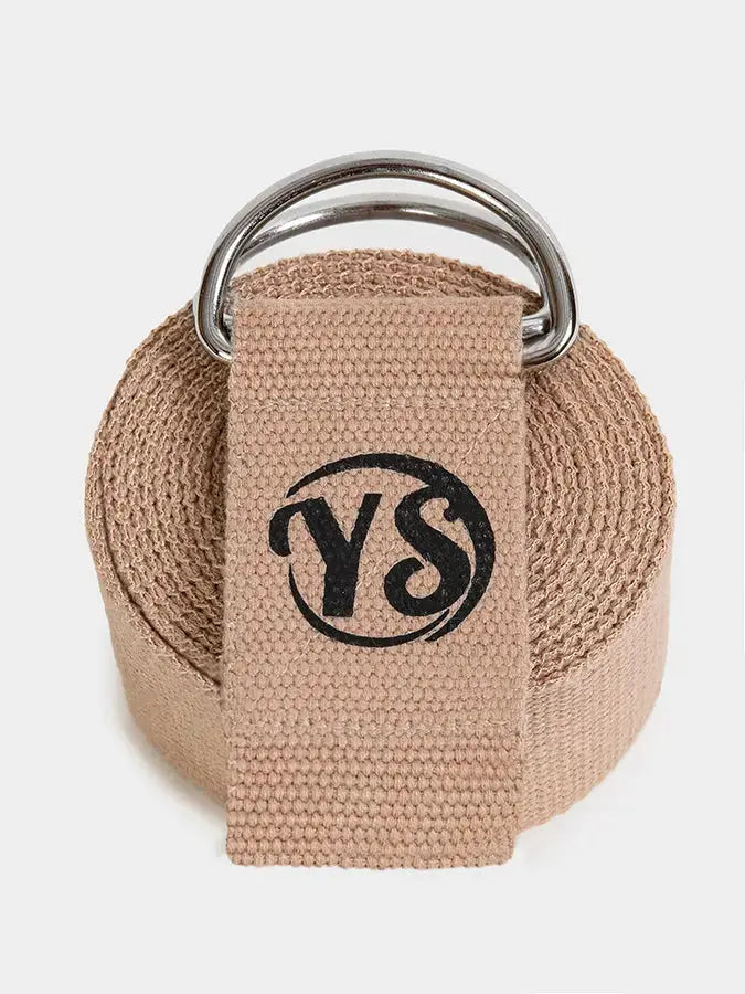 Yoga Studio GOTS Organic Cotton D-Ring 2.5m Yoga Belt Strap Yoga Studio Store