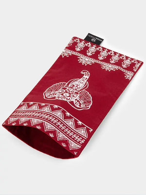 Burgundy Aztec Elephant