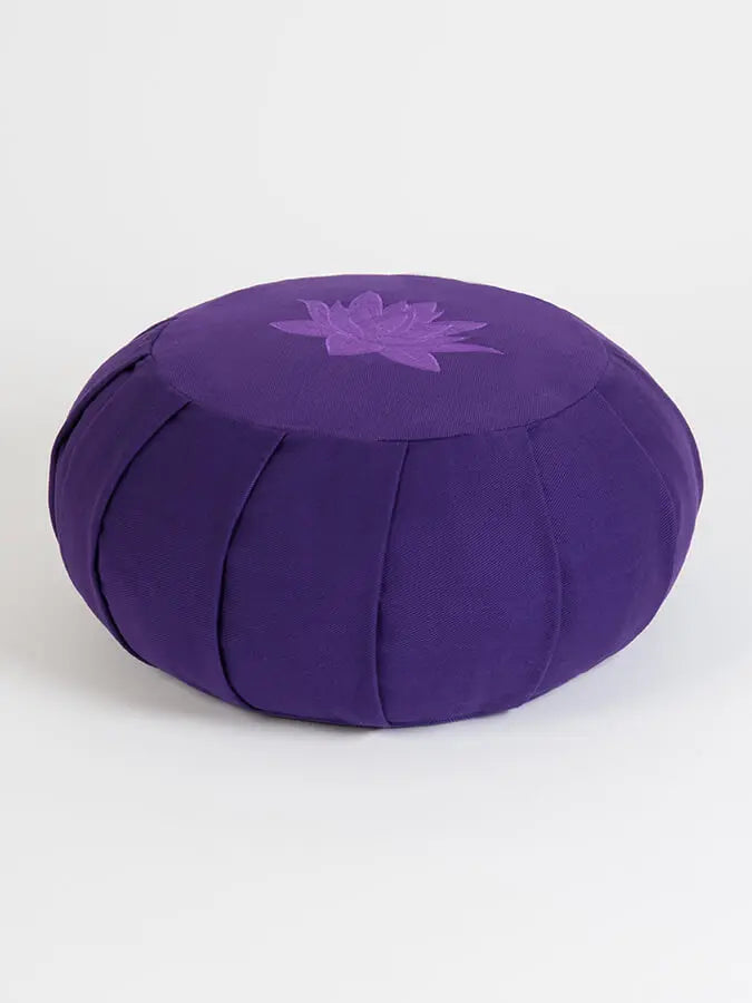 Yoga Studio GOTS Organic Cotton Round Lotus Zafu Buckwheat Cushion Yoga Studio Store