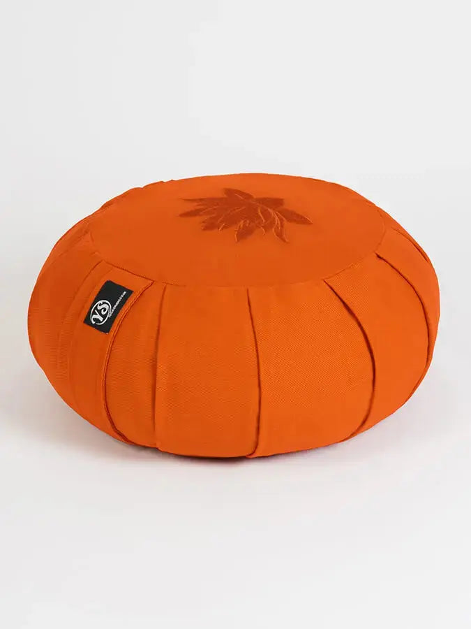 Yoga Studio GOTS Organic Cotton Round Lotus Zafu Buckwheat Cushion Yoga Studio Store