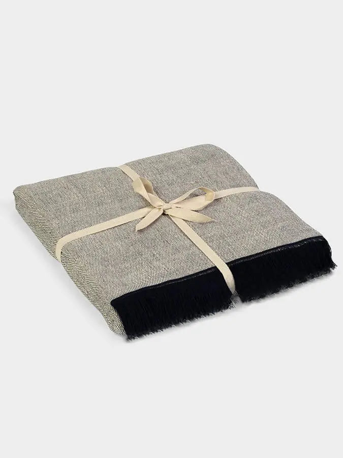 Yoga Studio GOTS Organic Cotton Two Toned Yoga Blanket Yoga Studio Store