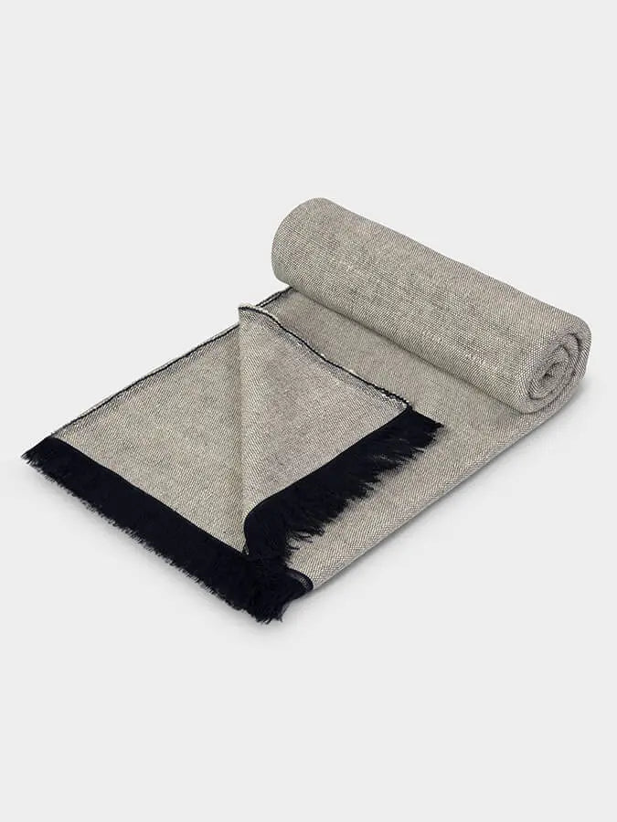 Yoga Studio GOTS Organic Cotton Two Toned Yoga Blanket Yoga Studio Store