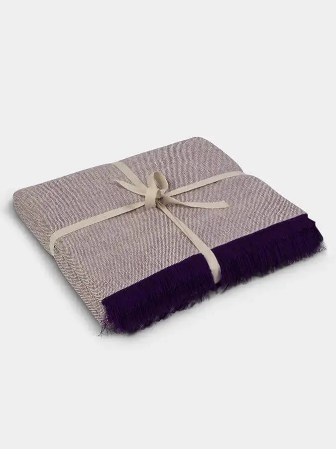 Yoga Studio GOTS Organic Cotton Two Toned Yoga Blanket Yoga Studio Store