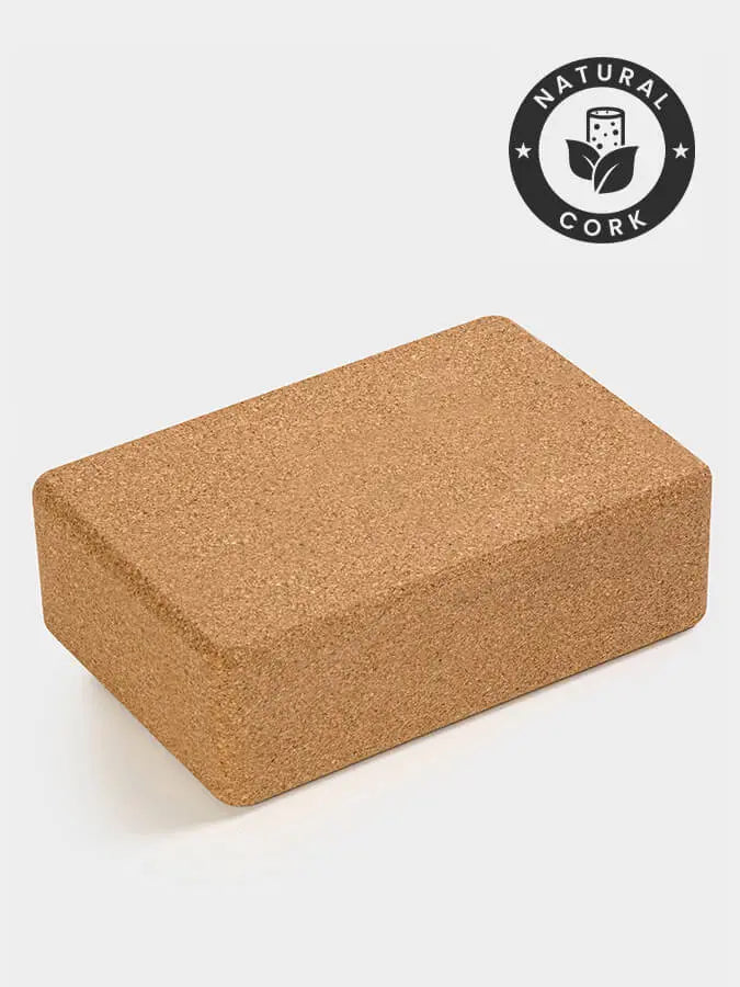 Yoga Studio Large Cork Yoga Brick (Unbranded) Yoga Studio Store