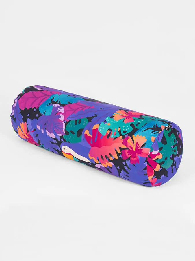 Yoga Studio Organic Buckwheat Floral Meditation Bolster Cushion Yoga Studio Store