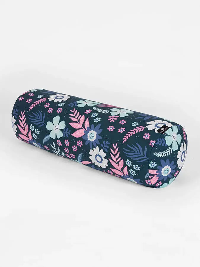 Yoga Studio Organic Buckwheat Floral Meditation Bolster Cushion Yoga Studio Store