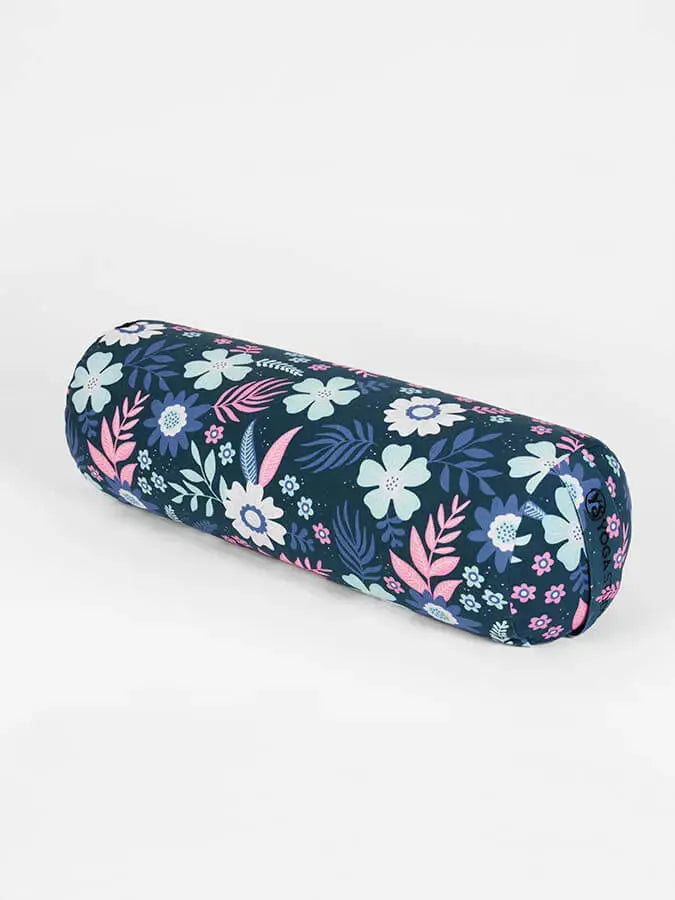 Yoga Studio Organic Buckwheat Floral Meditation Bolster Cushion Yoga Studio Store