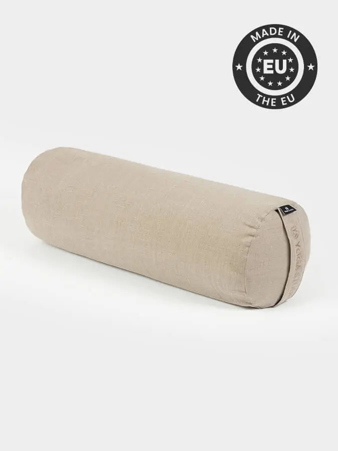 Yoga Studio Organic Buckwheat Linen Meditation Bolster Cushion Yoga Studio Store