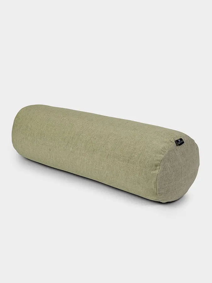 Yoga Studio Organic Buckwheat Two Toned Meditation Bolster Cushion Yoga Studio Store
