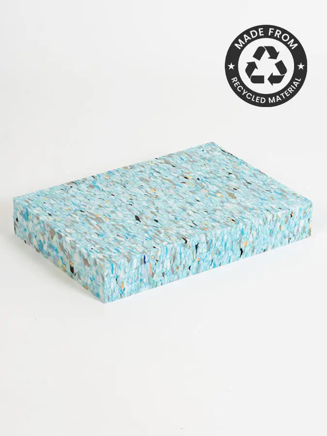 Yoga Studio Recycled Chip Foam Full Yoga Block (30 x 20 x 5cm) Yoga Studio Store