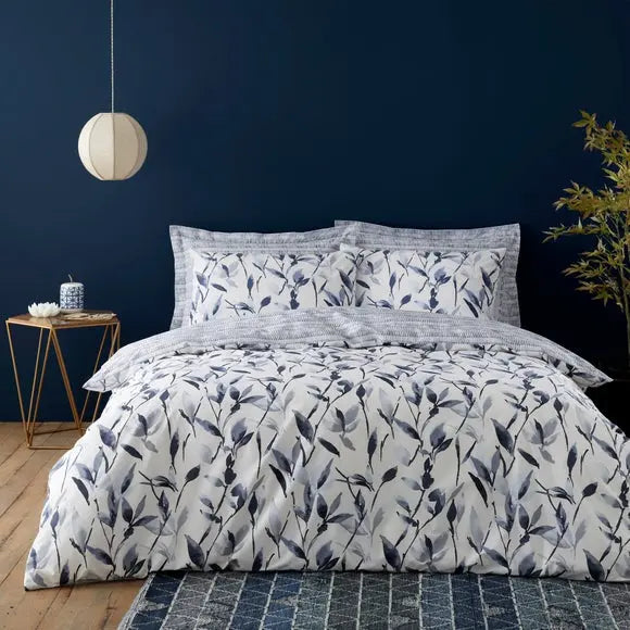 Zen Reversible Duvet Cover and Pillowcase Set Dunelm