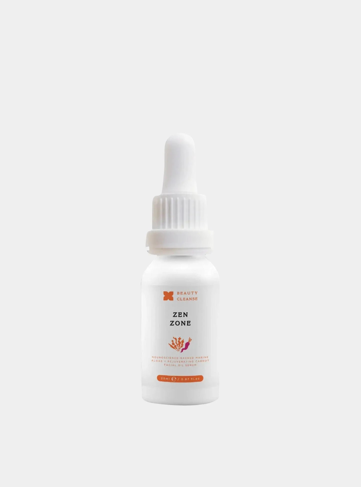 Zen Zone Carrot Algae Face Serum Beauty Cleanse Skincare