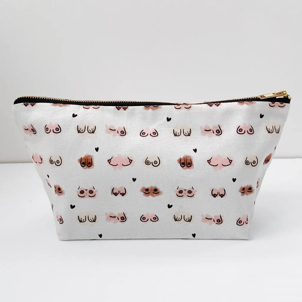 Zip-up nappy wallet - Boobies Print Bobbin and Bumble