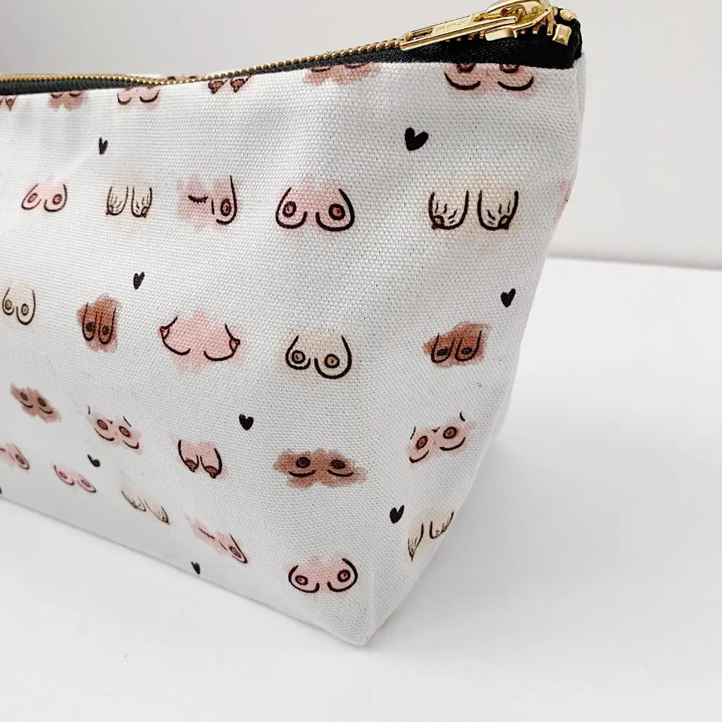 Zip-up nappy wallet - Boobies Print Bobbin and Bumble