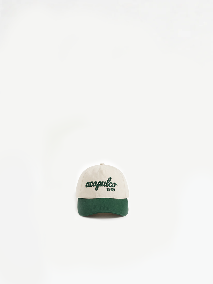 Acapulco Embroidered Cap - Green Third Shot UK