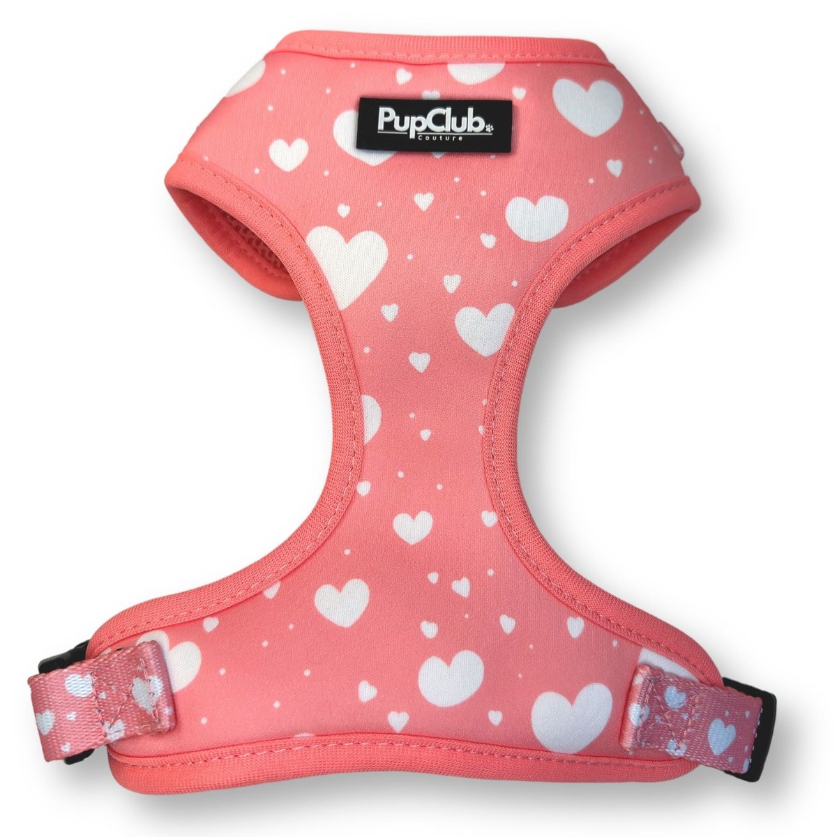 Adjustable Harness - Peachy Hearts PupClub Couture