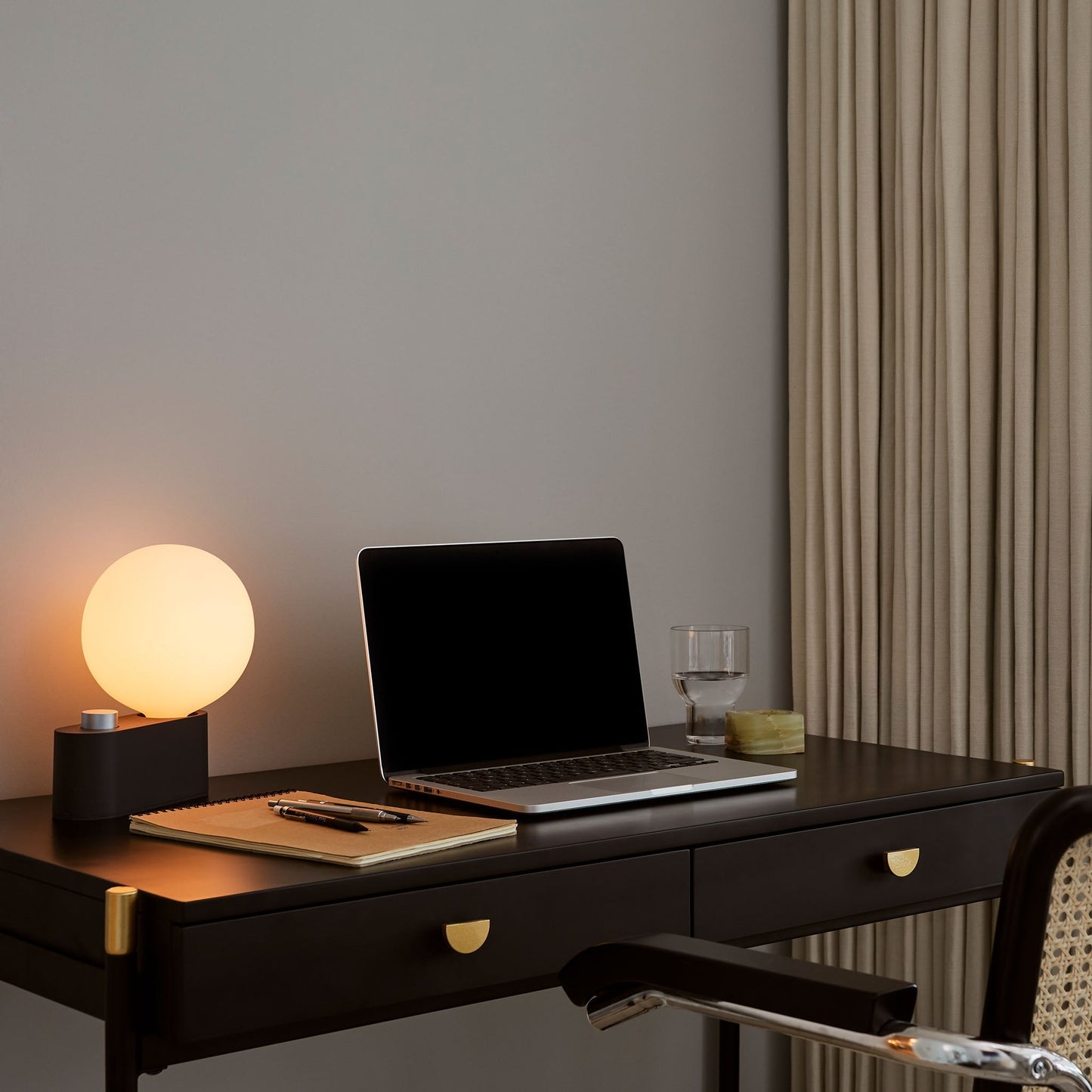 Alumina Multi-Use Lamp in Charcoal Tala