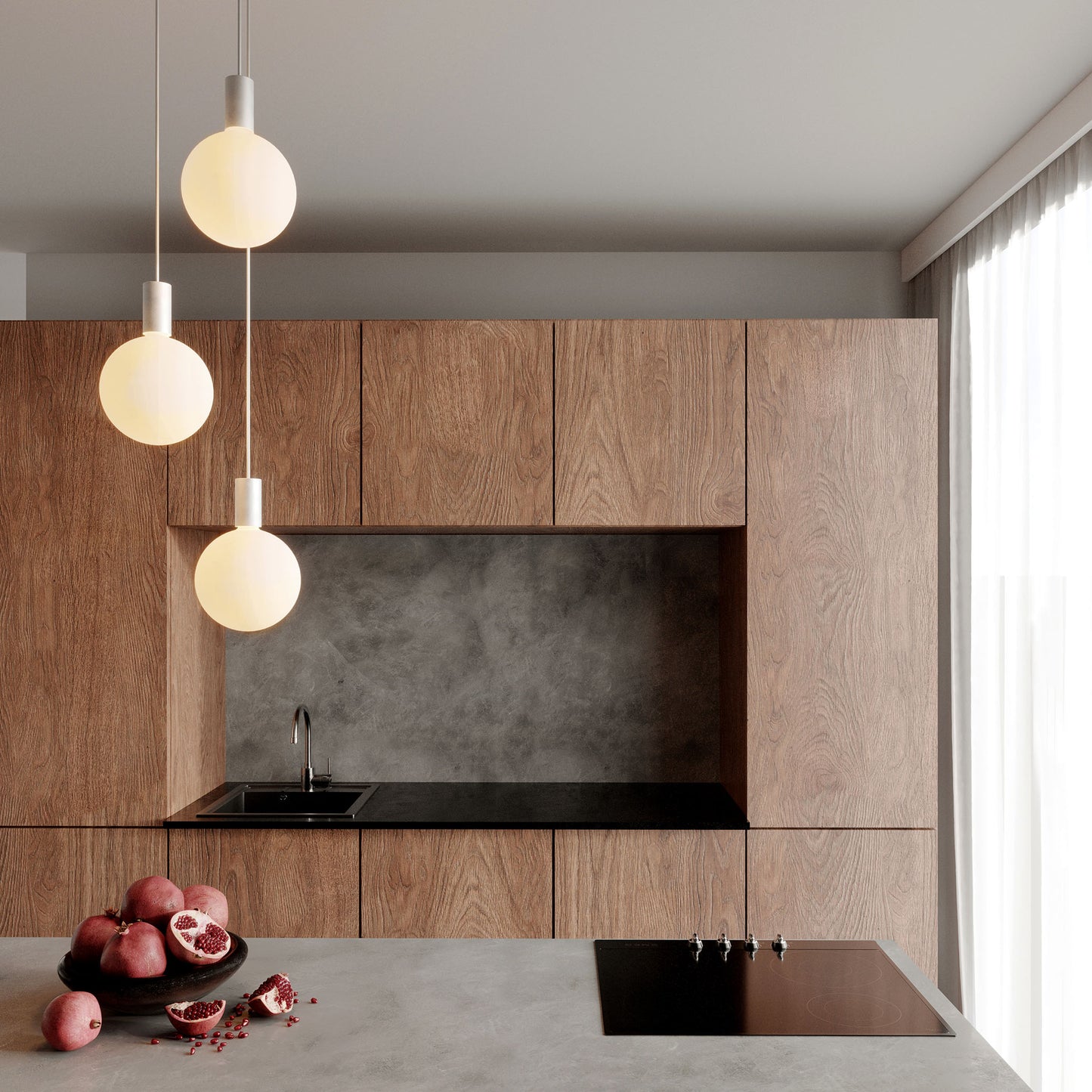 Alumina Triple Pendant + Sphere V Tala