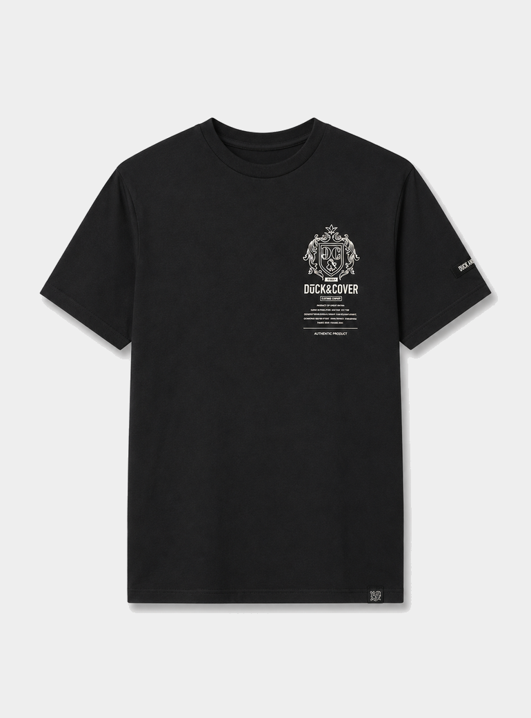 Stoneham T-Shirt Black Duck and Cover