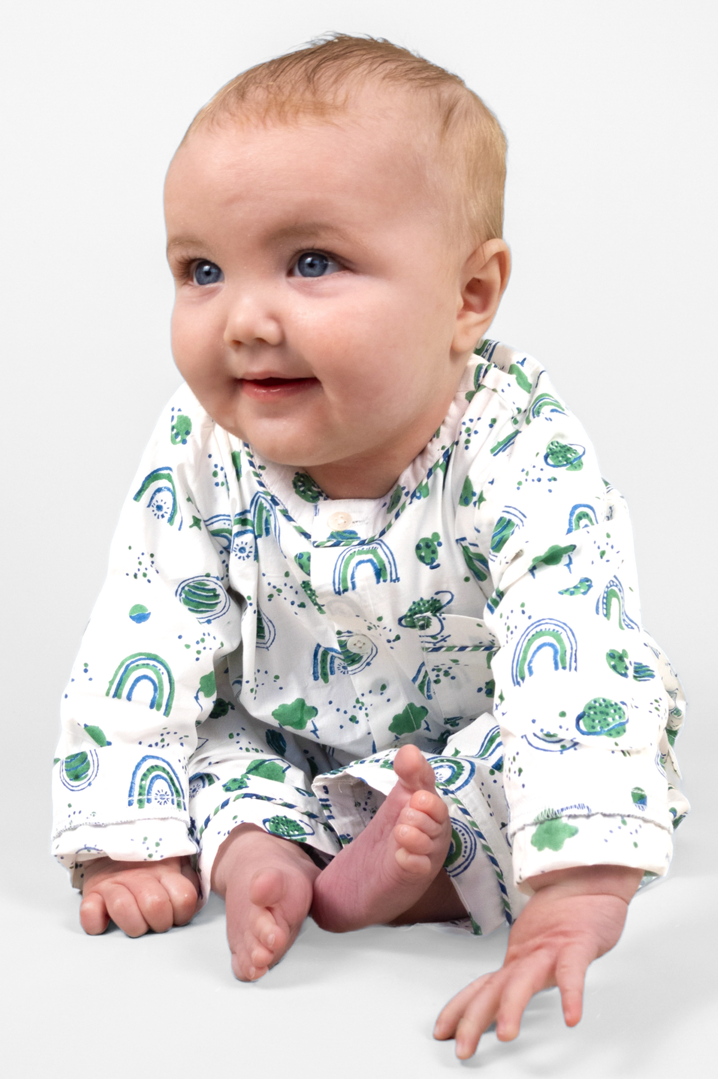 interstellar vibes Kids Organic Cotton Pyjama Trouser Set Kutti Lulu