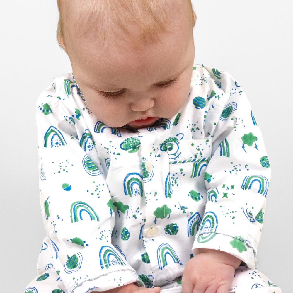 interstellar vibes Kids Organic Cotton Pyjama Trouser Set Kutti Lulu