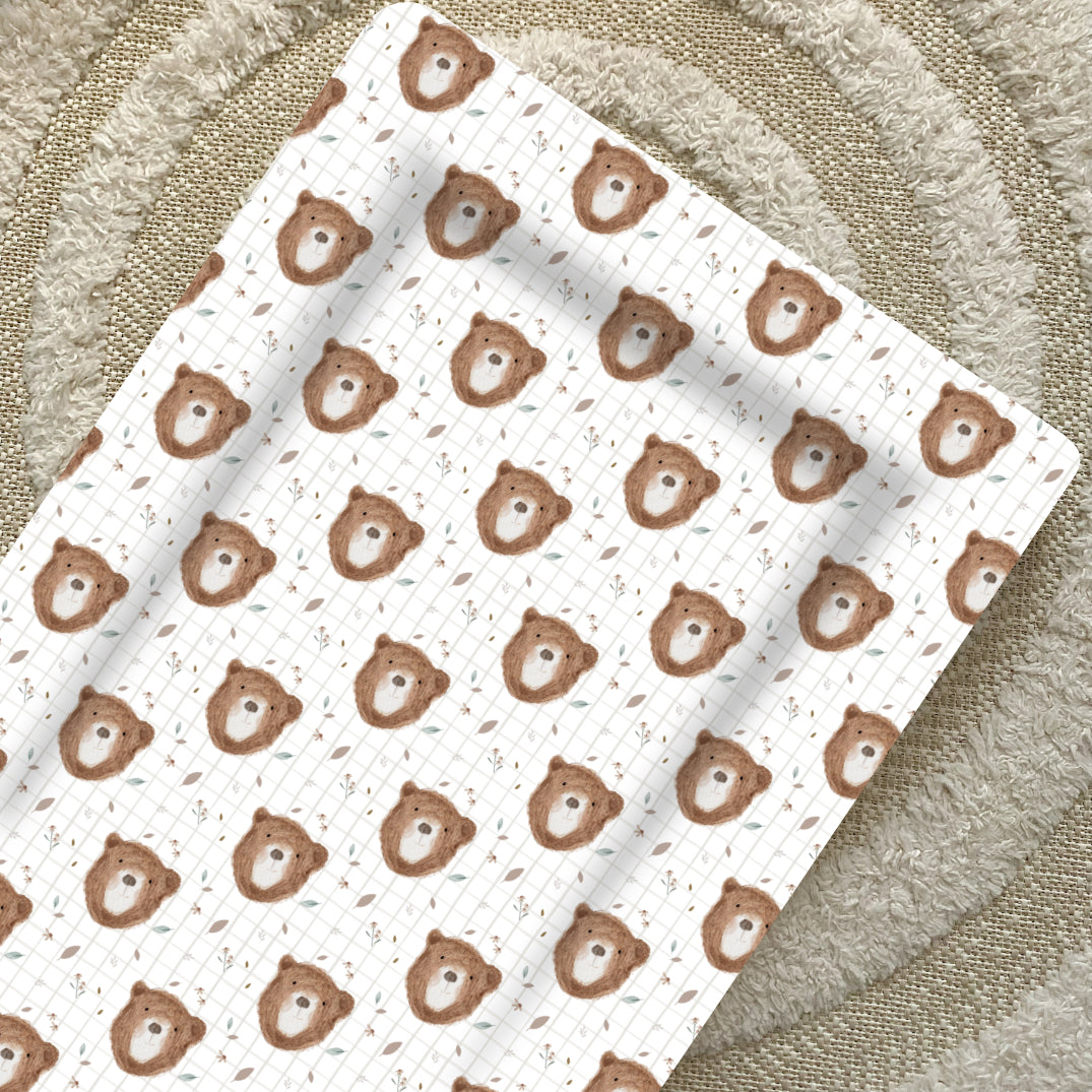 Standard Changing Mat - Bru Bear Print Bobbin and Bumble