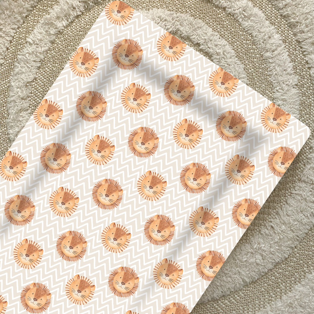 Standard Changing Mat - Leo Lion Print Bobbin and Bumble