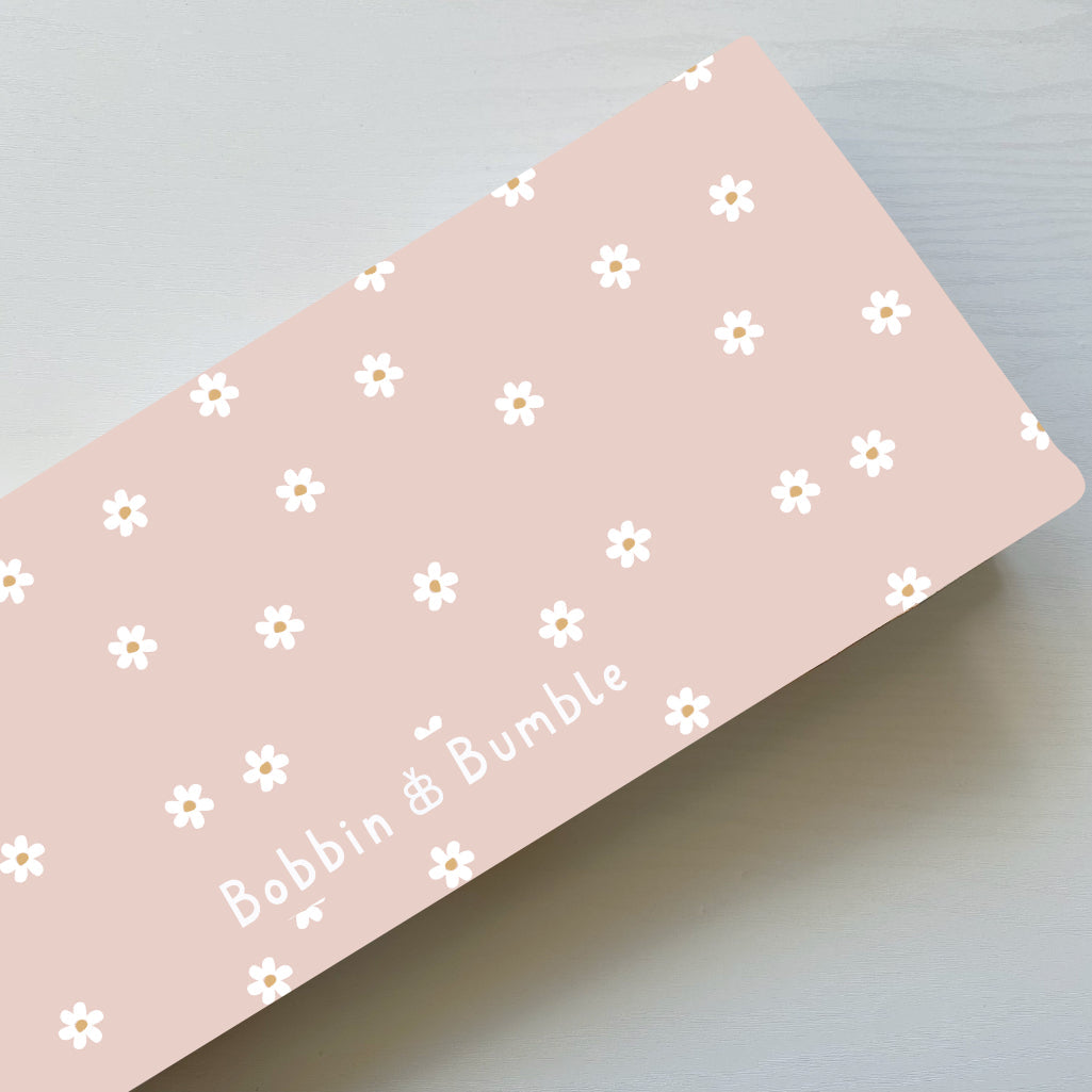 Travel Changing Mat - Pink Daisy Bobbin and Bumble