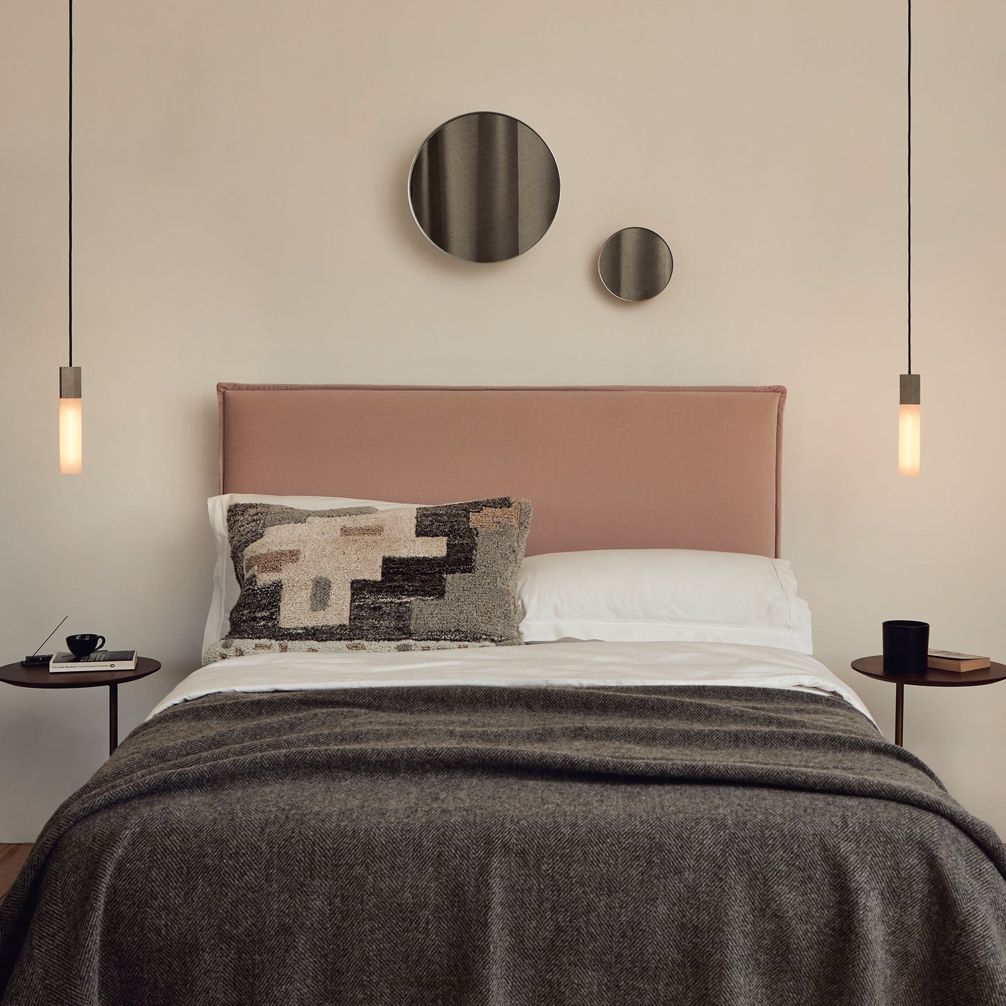 Basalt Single Pendant in Stainless Steel Tala