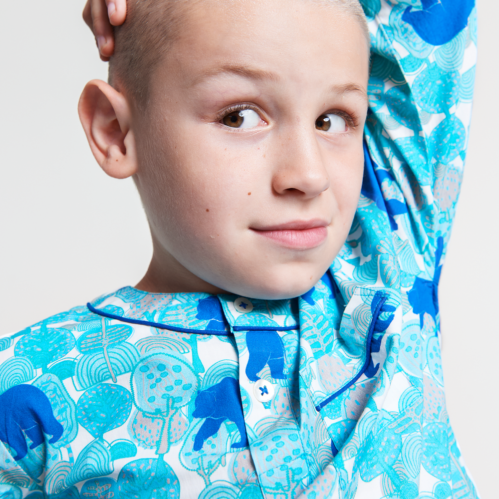 the wandering bear Kids Organic Cotton Pyjama Trouser Set Kutti Lulu