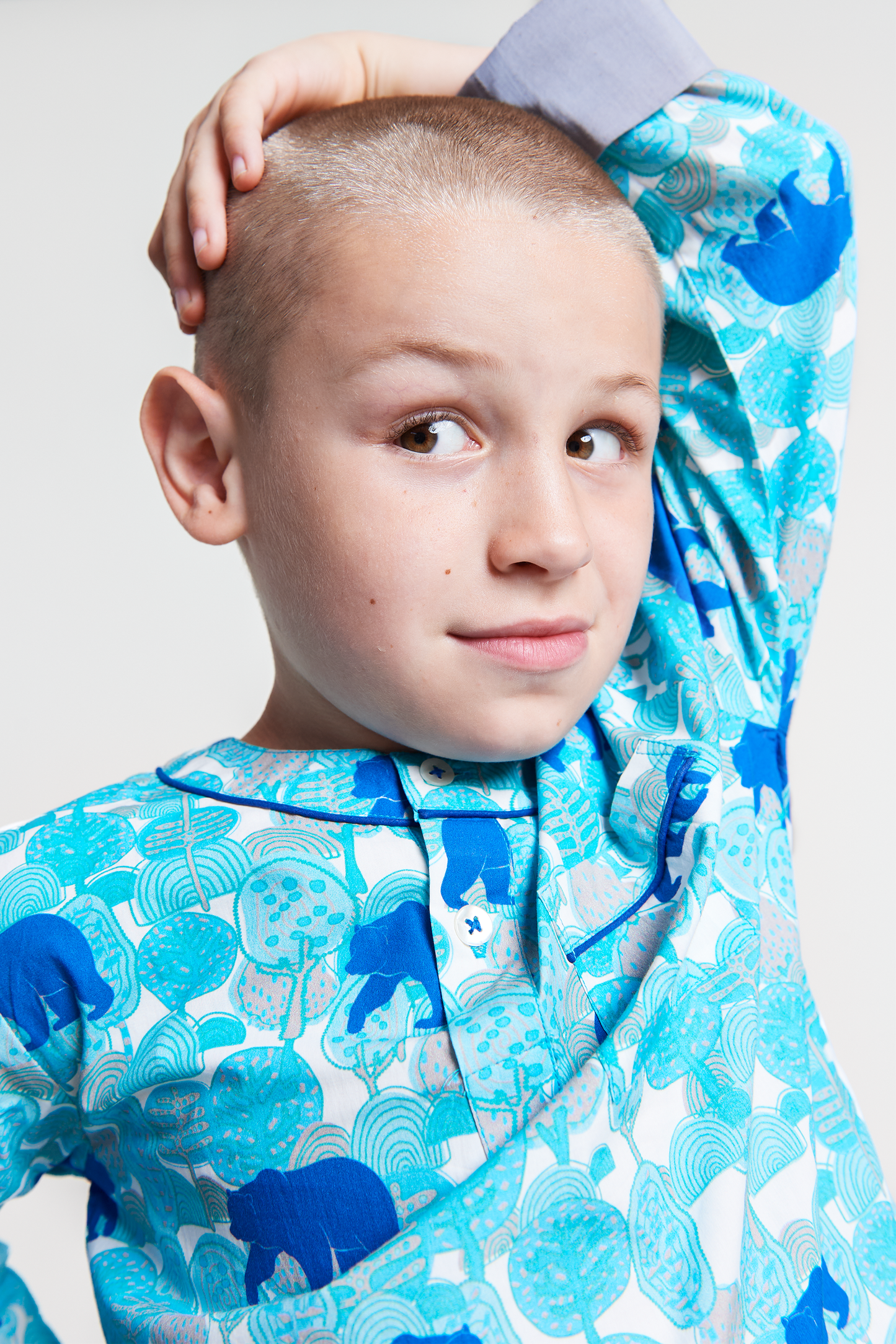 the wandering bear Kids Organic Cotton Pyjama Trouser Set Kutti Lulu