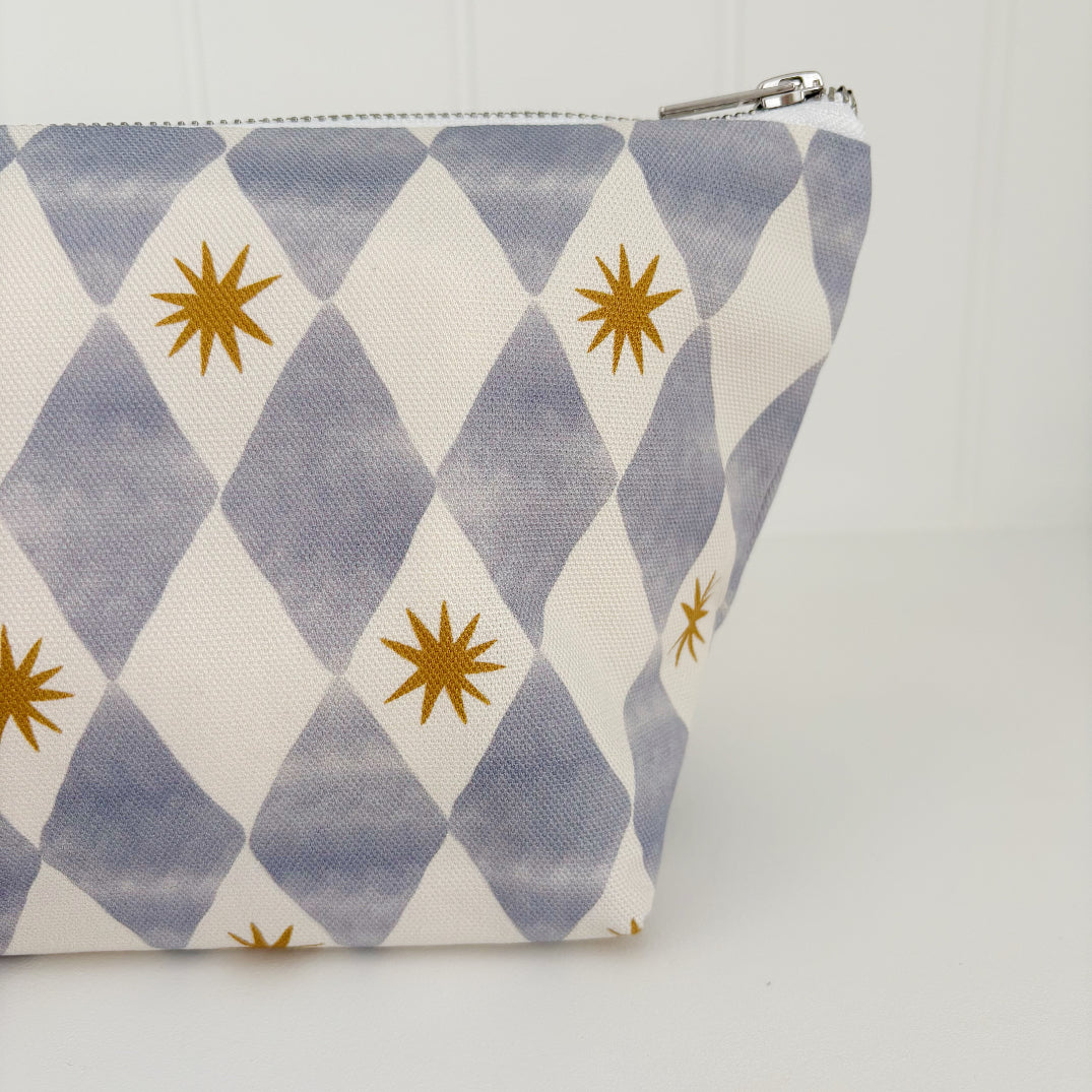 Nappy Wallet - Blue Harlequin Bobbin and Bumble