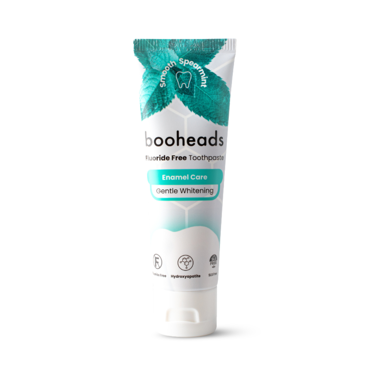 Hydroxyapatite Toothpaste – Fluoride-Free, Enamel Care, Gentle Whitening, Smooth Spearmint, 100g booheads