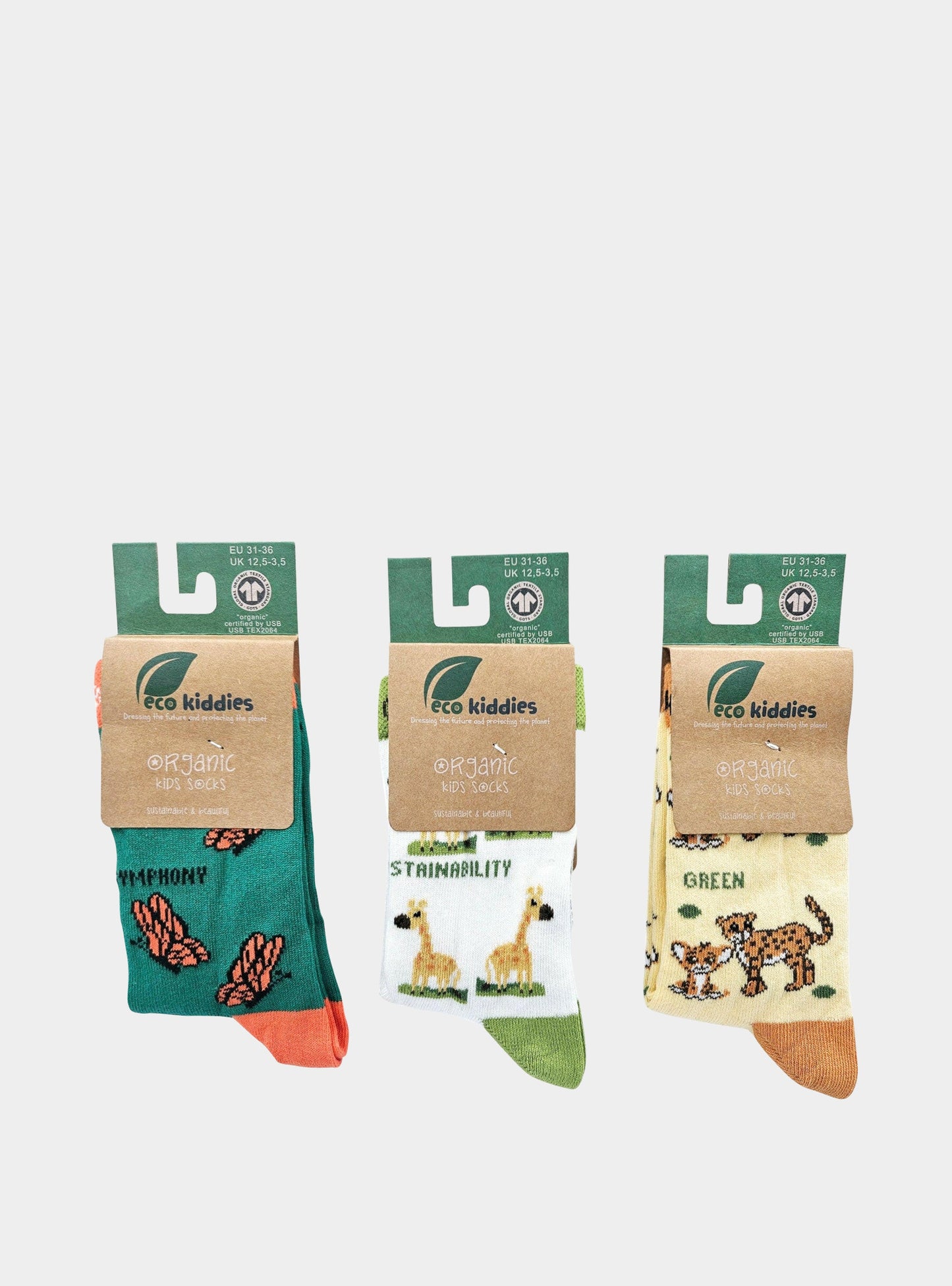 Green Guardians Organic Cotton Kids Socks Bundle Eco Kiddies