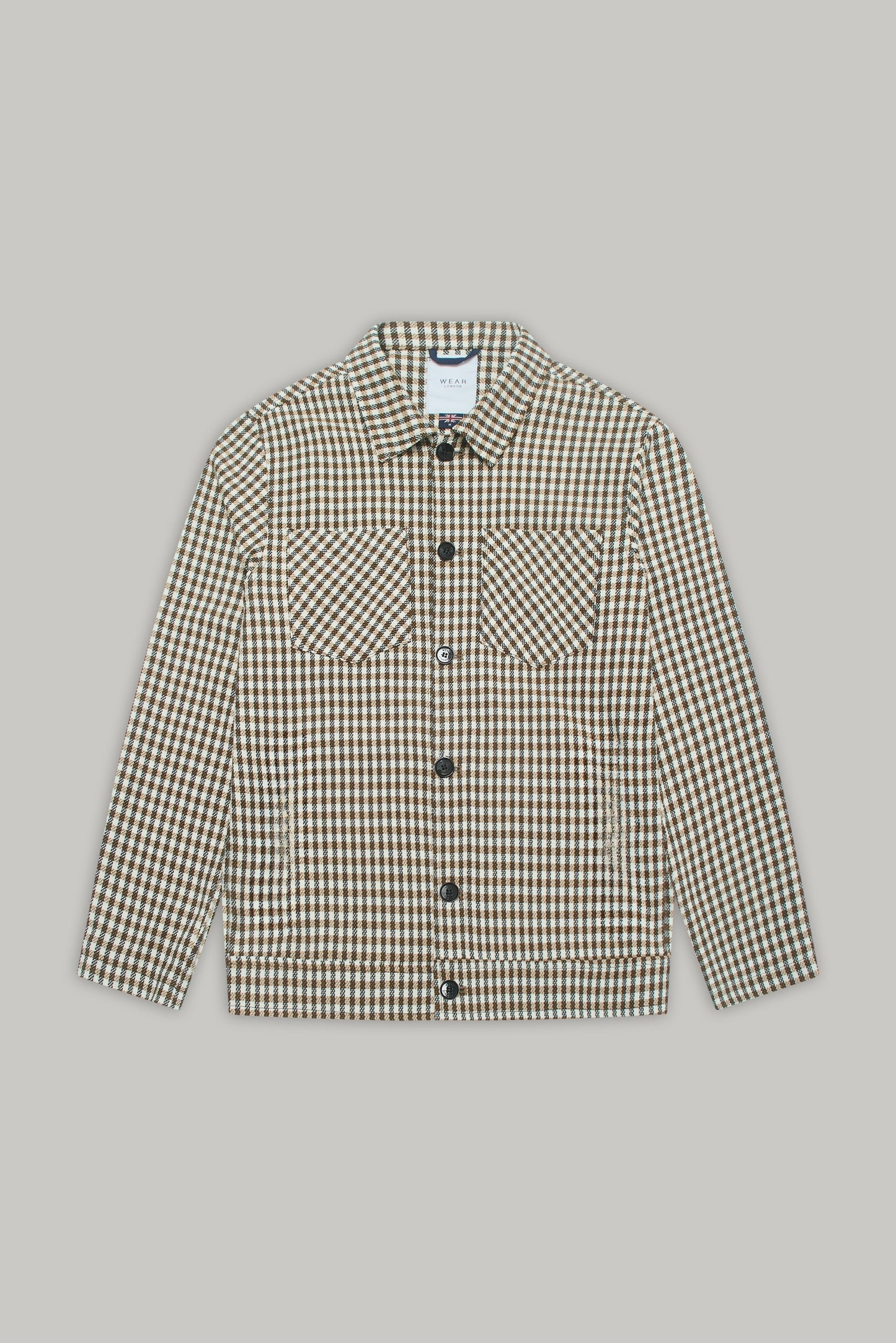 Bart Overshirt - Tan Check Silvia Wear London