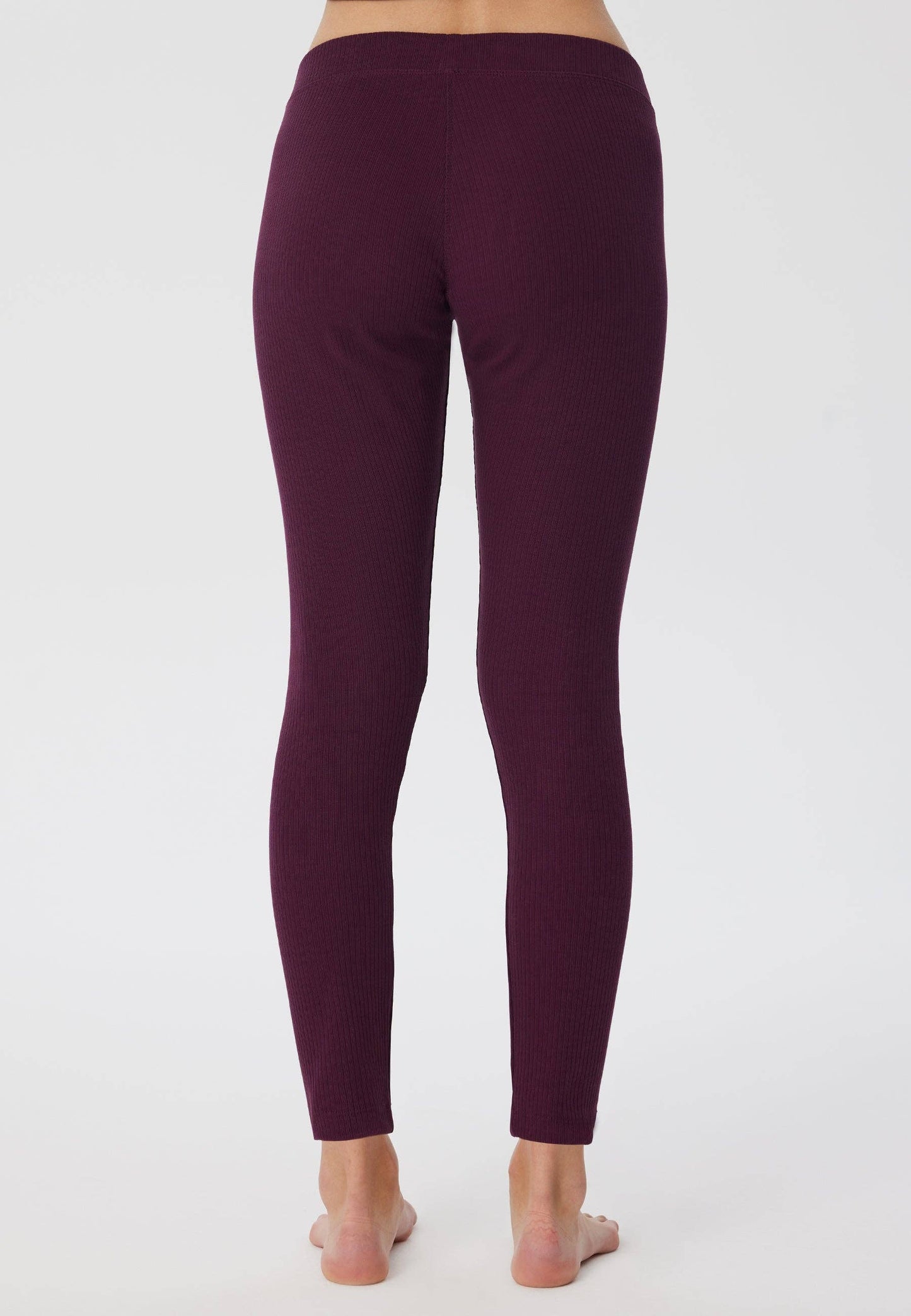 Organic Ribbed Leggings: Womens Earth Wardrobe