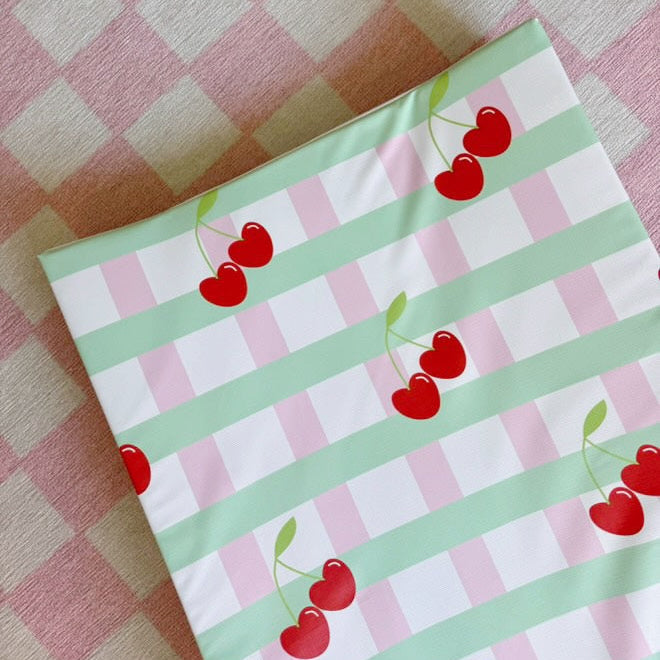Anti-Roll Wedge Baby Changing Mat - Cherry Bobbin and Bumble
