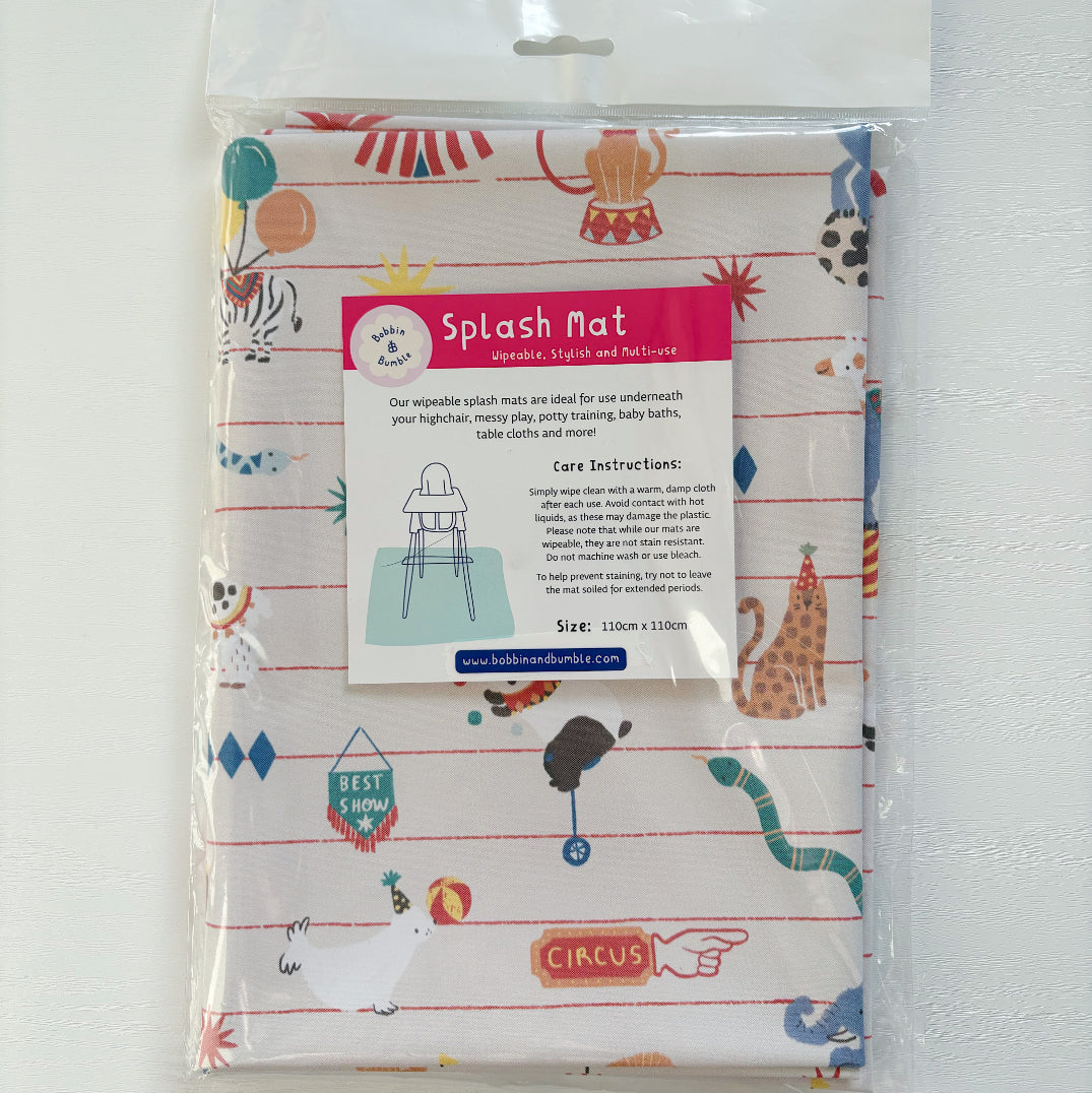 Splash Mat - Vintage Circus Bobbin and Bumble