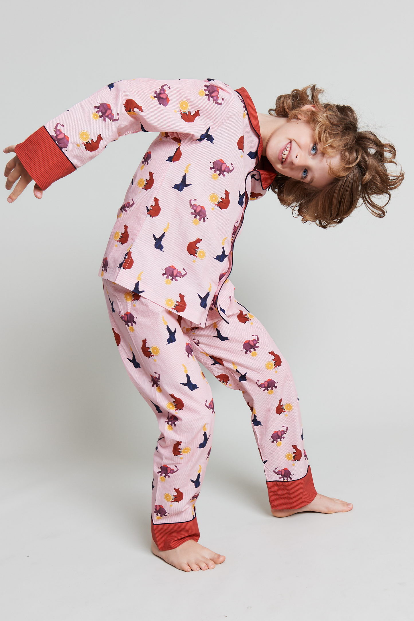 Topsy Turvy Circus Kids Organic Cotton Pyjama Trouser Set Kutti Lulu