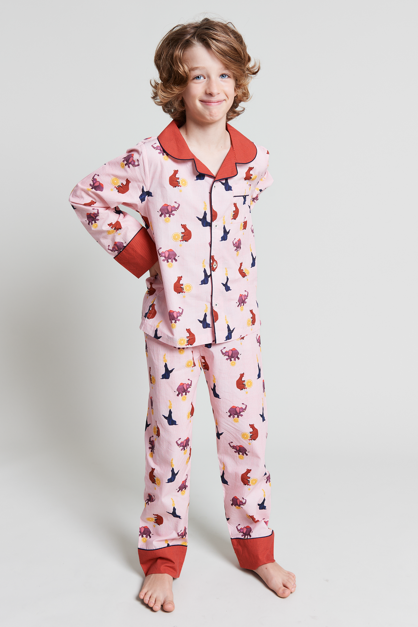 Topsy Turvy Circus Kids Organic Cotton Pyjama Trouser Set Kutti Lulu