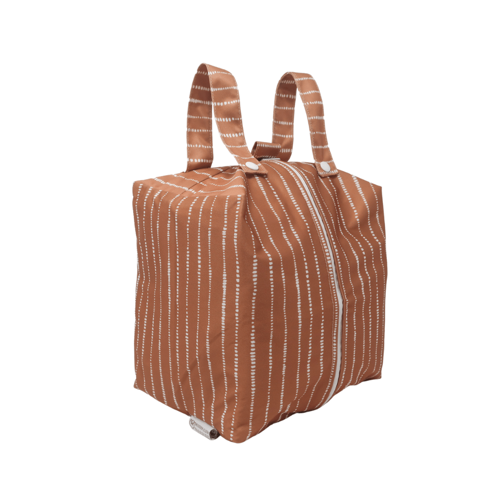 Dune Tan with White Cloth Nappy Pod Modern Cloth Nappies
