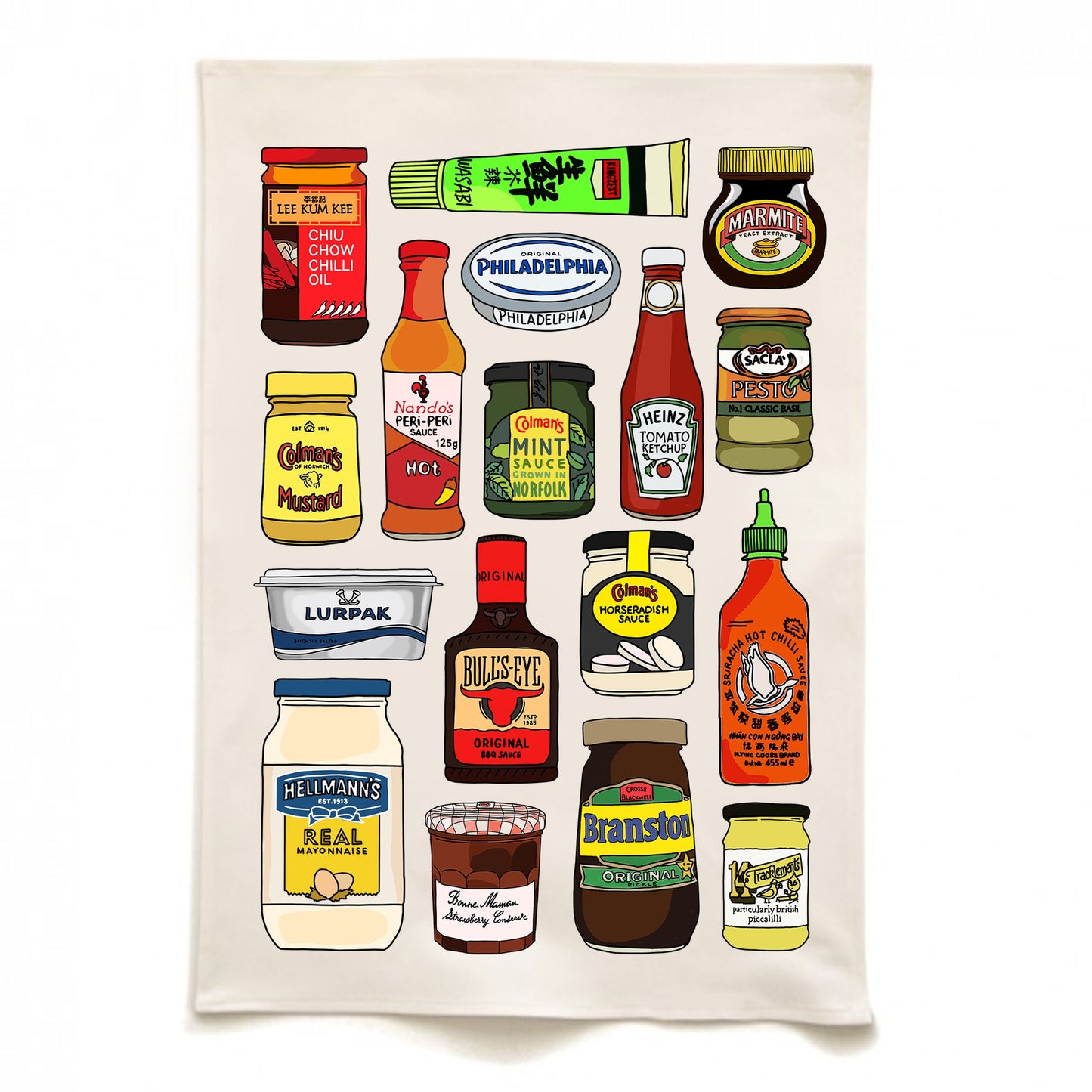 The Condiments Tea Towel Quite Nice London