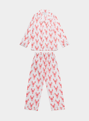 Red Lobster Kid's Organic Cotton Pyjama Trouser Set