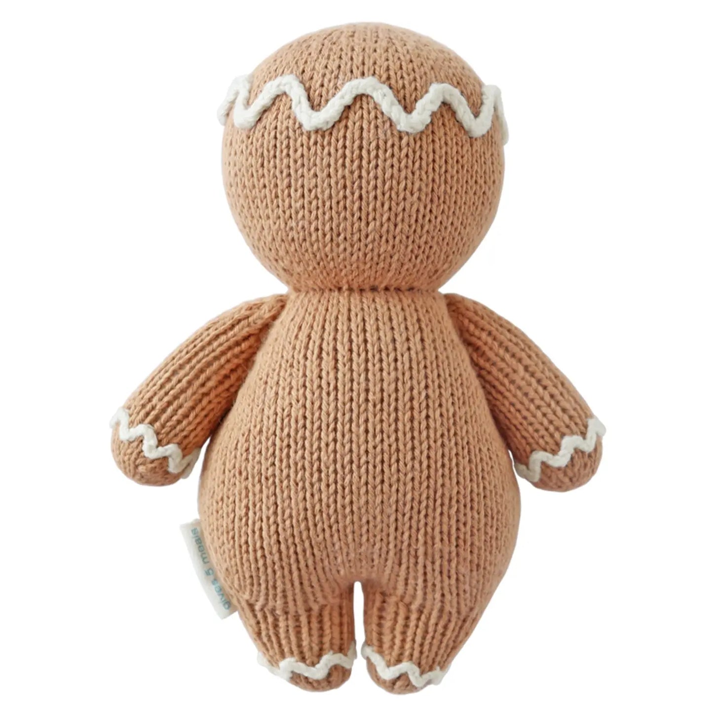 cuddle+kind - Baby Animal Collection - Baby Gingerbread - Icing White Cuddle+Kind