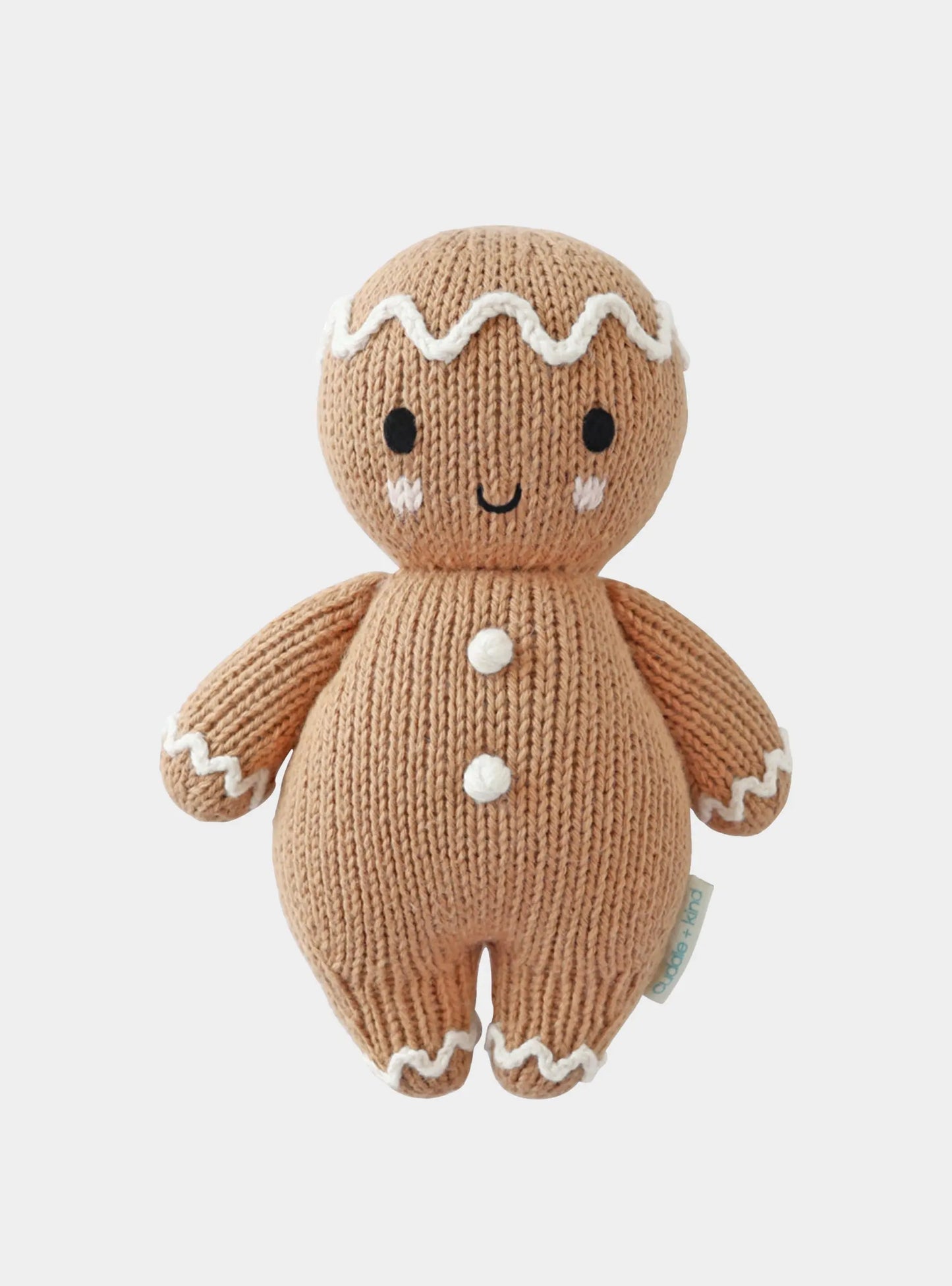 cuddle+kind - Baby Animal Collection - Baby Gingerbread - Icing White Cuddle+Kind