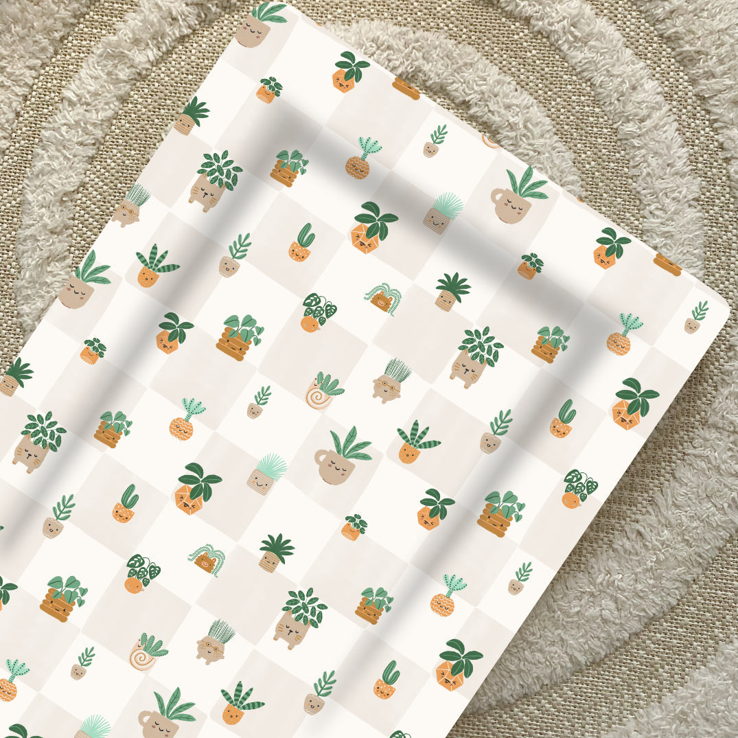 Standard Changing Mat - Pot Plants Bobbin and Bumble