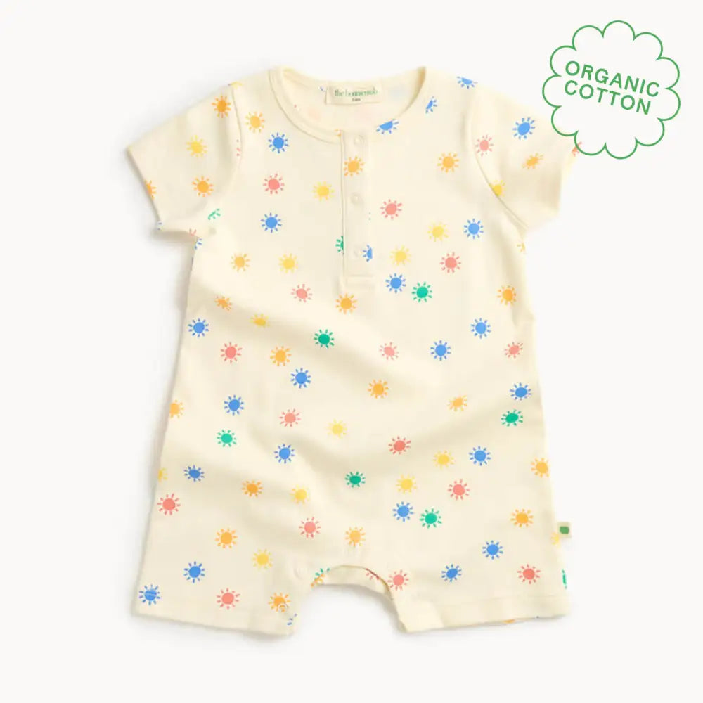 Dinky - Rainbow Sunshine Short Sleeve Playsuit The bonniemob