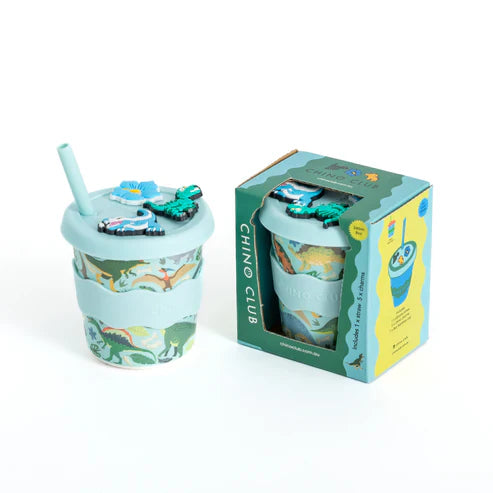 Dino Chino Charm Cup 8oz (STRAW INCLUDED) Chino Club UK