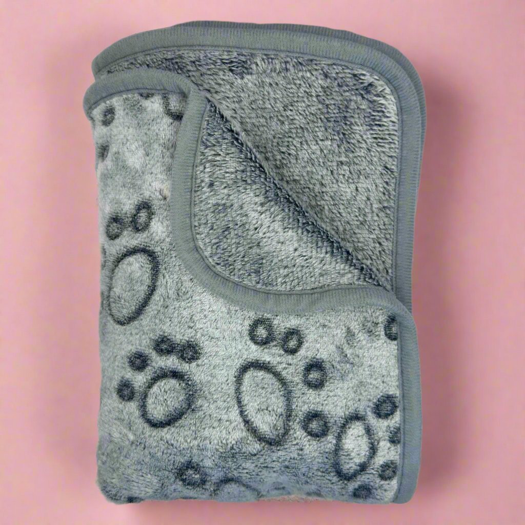 Dog Blanket - Grey Paws PupClub Couture